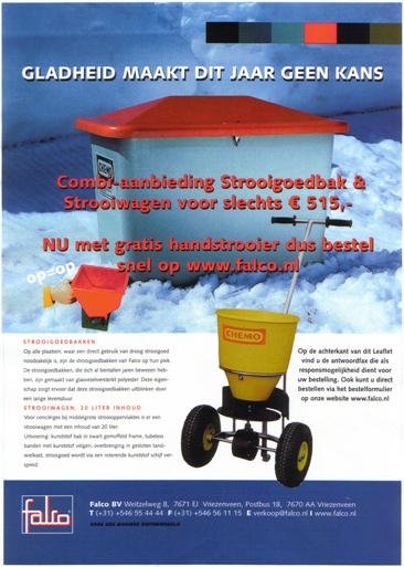 Leaflet Gladheidsbestrijding